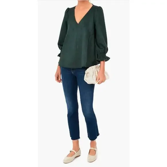 Tuckernuck Suede Easton Top - Malachite - Picture 12 of 12